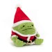 Santa Ricky Rain Frog maskotka żaba Święty Mikołaj