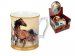 DUŻY KUBEK PORCELANOWY CARMANI Horses Collection - Konie w galopie