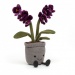 DEKORACYJNA MASKOTKA JELLYCAT Kwiat Fioletowa Orchidea w uśmiechniętej doniczce - 29 cm