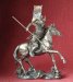 figurka samuraj na koniu z lanca