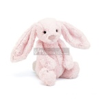MASKOTKA JELLYCAT Pluszowy Różowy Królik Bashful Bunny Pink - 31 cm BAS4BP