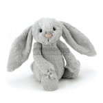 MASKOTKA JELLYCAT Pluszowy Szary Królik - Bashful Bunny Silver 36 cm