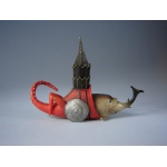 Figurka Parastone "Ryba z wieżą" z obrazu HIERONYMUSA BOSCHA "Kuszenie Świętego Antoniego" (JB03)