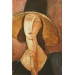 Figurka Parastone - Jeanne Hebuterne z obrazu AMADEO MODIGLIANI Kobieta w słomkowym kapeluszu (1918) (MO03)