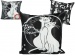 PODUSZKA DEKORACYJNA CARMANI Crazy Cats ZAKOCHANE KOTY - 45x45 cm