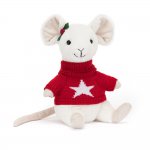 PLUSZOWA MASKOTKA JELLYCAT Myszka Merry w czwerwonym sweterku z gwiazdą