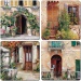 PODKŁADKI KORKOWE CALA HOME Tuscan Doorways Toskania - małe