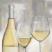 SERWETKI PAPIEROWE Białe Wino i 2 kieliszki - 25 x 25 cm