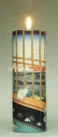 ŚWIECZNIK PARASTONE NA TEALIGHT Widok Edo - Kot z drzeworytu HIROSHIGE